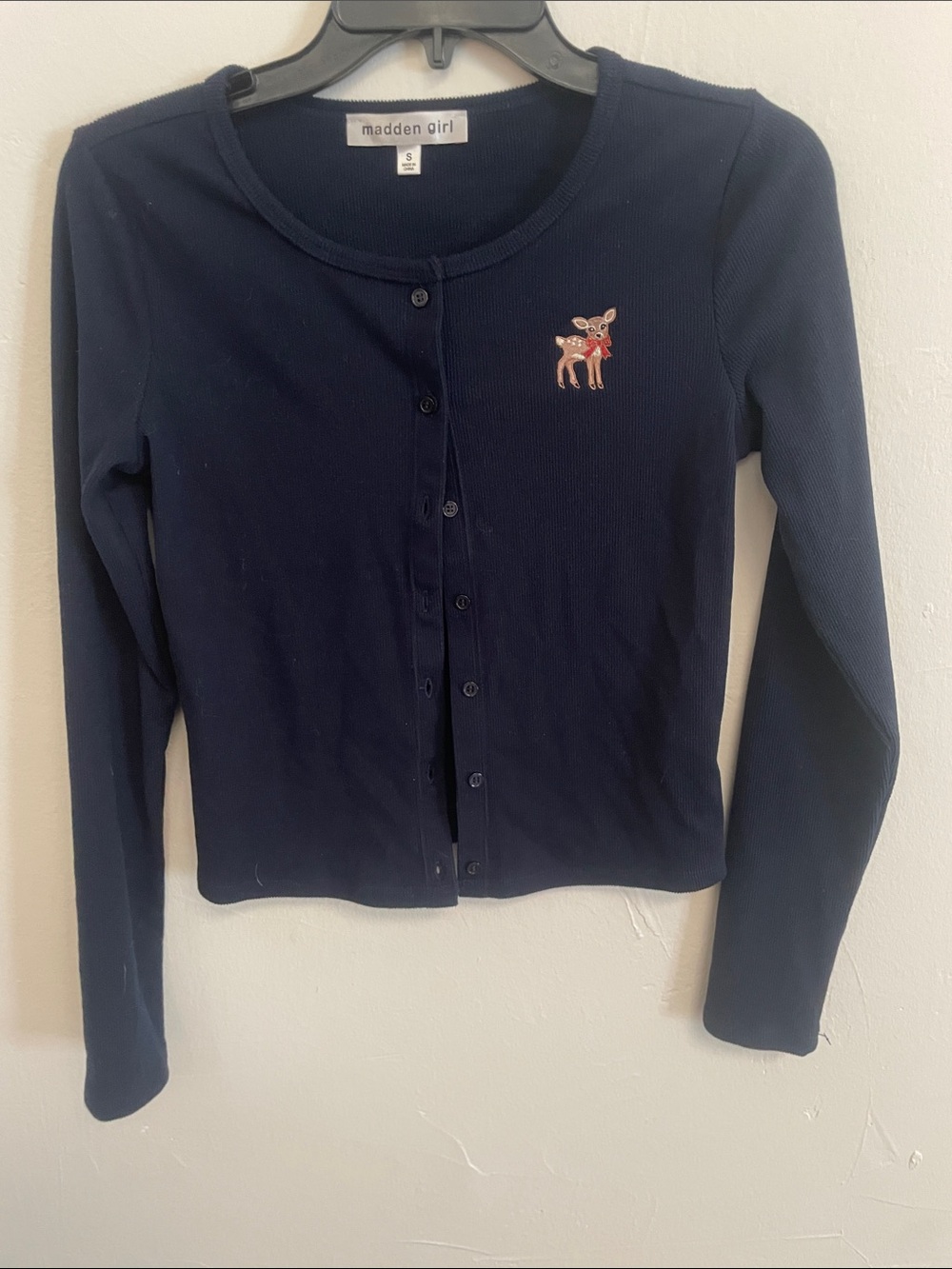 Madden Girl Navy Cardigan